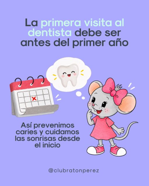 ¿Cuándo debería ser la primera visita al odontopediatra? 👶🏻🦷
Idealmente, antes de cumplir su primer año ✨  Aunque todavía tengan poquitos dientes, este primer control es una muy buena oportunidad para revisar que todo vaya bien, resolver dudas y acompañar a los papás desde el comienzo.  Porque la prevención parte mucho antes de que aparezca una caries 🩵
Crear buenos hábitos desde pequeños puede hacer una gran diferencia en su salud oral.  En Club Ratón Pérez queremos acompañarlos desde sus primeras sonrisas 🐭🪥  ¡Agenda su primera visita con nuestro equipo de odontopediatría!  #ClubRatónPérez #Odontopediatría #PrimeraVisitaAlDentista #SaludOralInfantil #SonrisasSanas