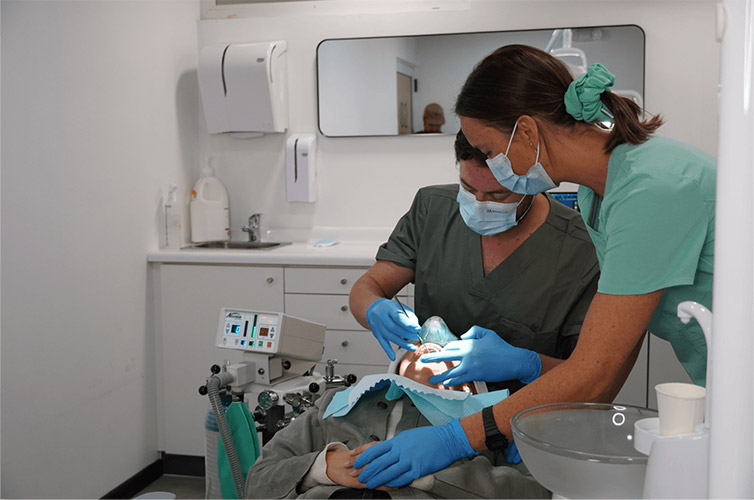 Profesionales dentista ninos tratamiento sedacion club raton