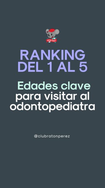 RANKING DEL 1 AL 5: edades clave para visitar al odontopediatra 🐭✨  La Dra. @mamadientes las ordenó del 1 al 5… 👀
¿Sabías esto?  👉 Quédate a ver el video completo
👉 Descubre cuáles son estas edades
👉 Y por qué cada una es tan importante en su salud dental 🦷  Porque llegar a tiempo hace toda la diferencia 🩵  Agenda su control y hagamos que su visita al dentista sea una experiencia positiva desde el primer momento 🙌🏼🐭
