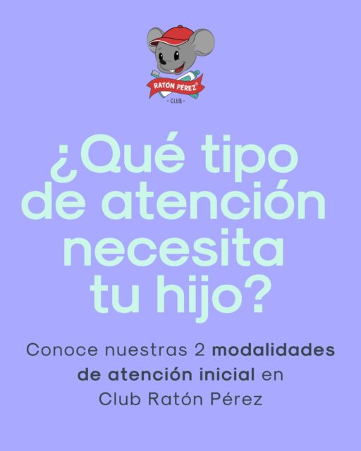 Conoce nuestras dos modalidades de primera atención 🐭  En Club Ratón Pérez contamos con dos formas de evaluación inicial, pensadas según la edad, cooperación y motivo de consulta de cada niño ✨  1- Primera Consulta CRP 🦷
Una experiencia completa y guiada, ideal para primeras visitas, niños pequeños o quienes necesitan adaptación.
Aquí no solo evaluamos… también enseñamos, acompañamos y generamos confianza desde el primer momento 💫  2- Evaluación Odontopediatría 🦷
Una evaluación más breve, recomendada para dudas puntuales, segundas opiniones o niños más cooperadores.  Porque sabemos que la primera experiencia puede marcar la relación de tu hijo con el dentista para toda la vida 💛  Nuestro equipo te ayudará a elegir la mejor opción, de forma clara y transparente.  📲 Agenda su evaluación y vivan la experiencia del Club Ratón Pérez